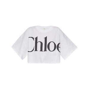 Chloe Women Classic "Chloe" Printed Oversized Cropped T-Shirt